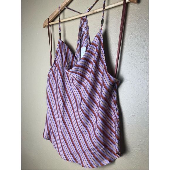 NWT Free People Conch Shell Combo  Stevie Cowl Neck Tank Top size M - Picture 2 of 16